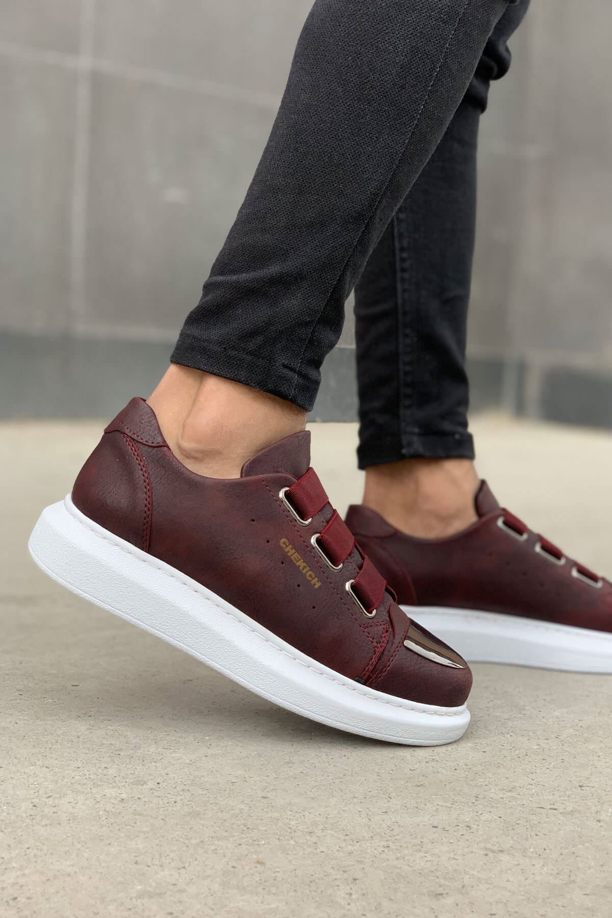 CH251 - CBT Mirror Erkek Ayakkabı BORDO
