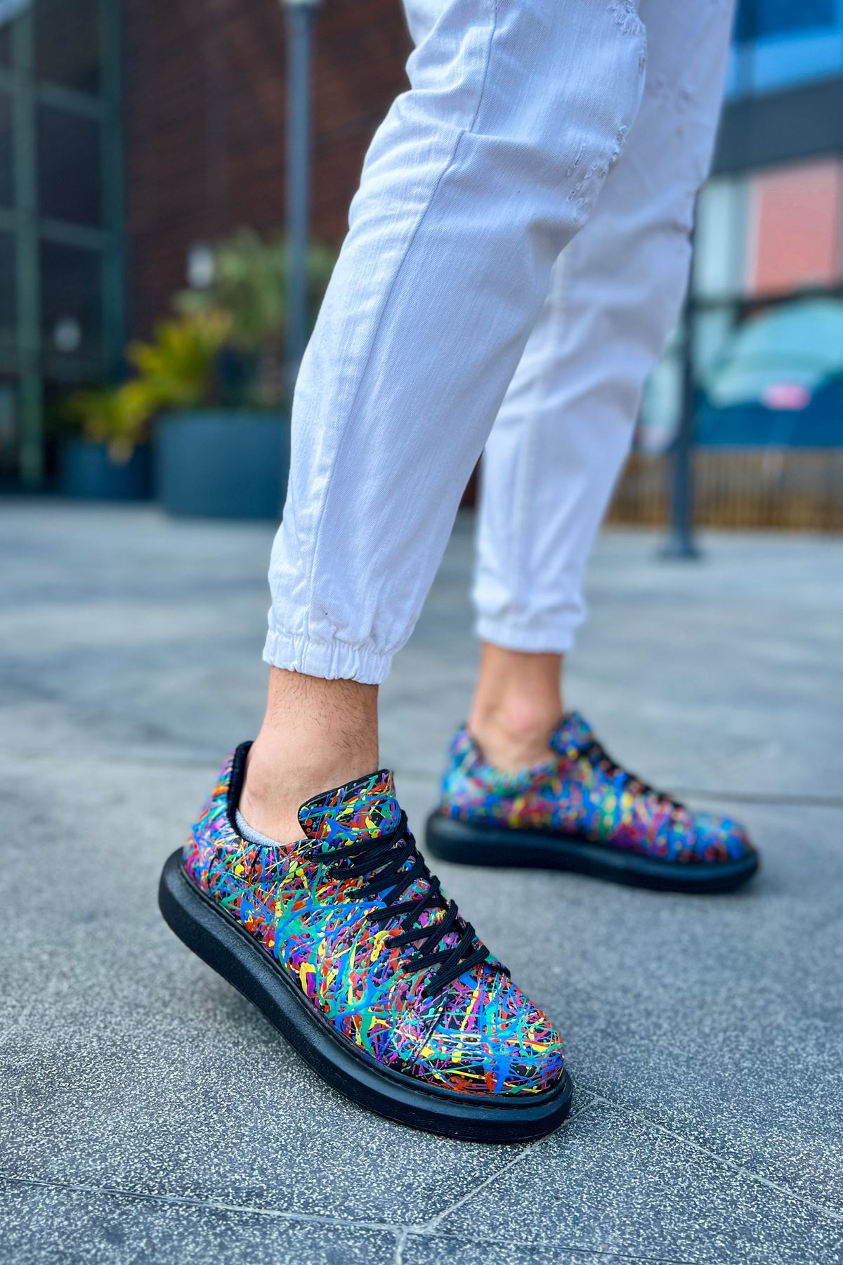 CH254 - CST Pittura Erkek Ayakkabı 538 CRAZY SPLUSH SIYAH