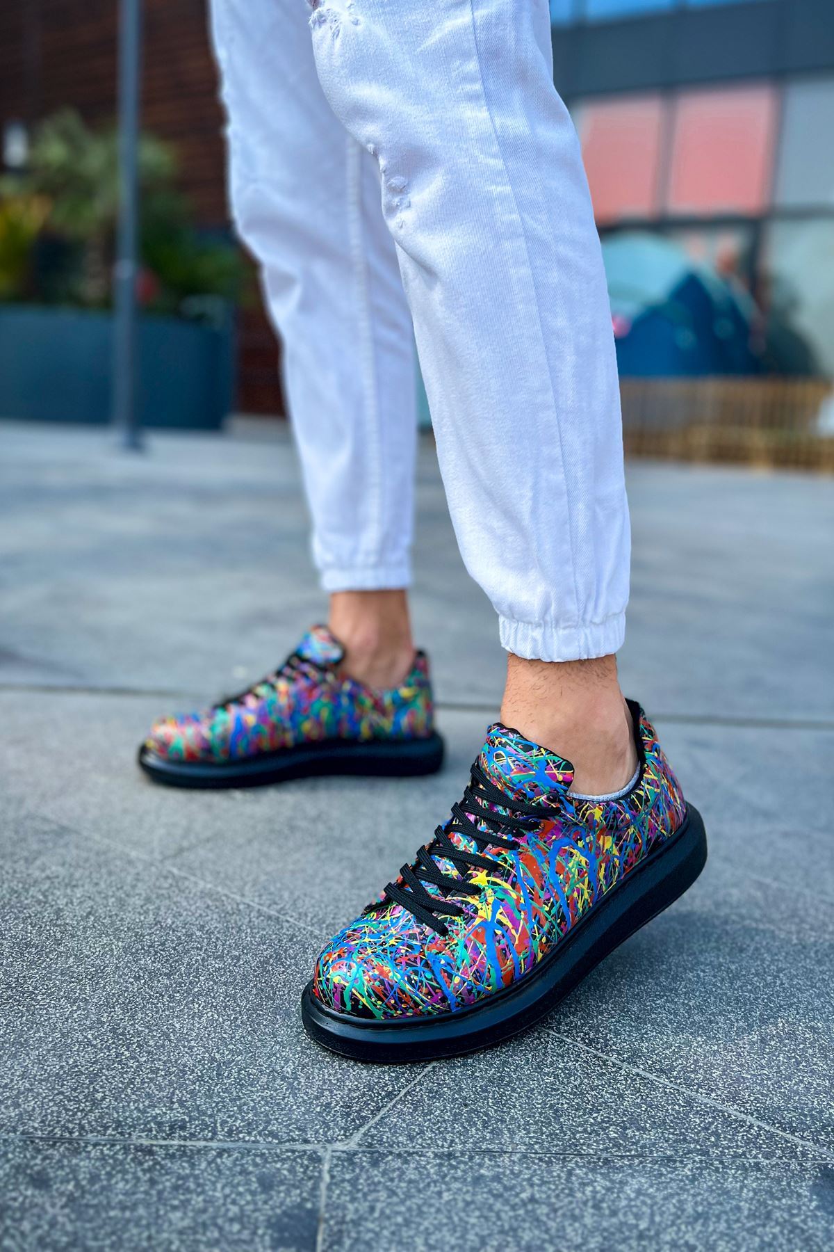 CH254 - CST Pittura Erkek Ayakkabı 538 CRAZY SPLUSH SIYAH