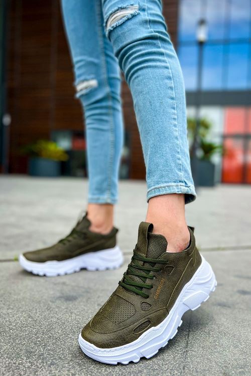 CH089 - CBT Low Top Lace Up Erkek Ayakkabı HAKI