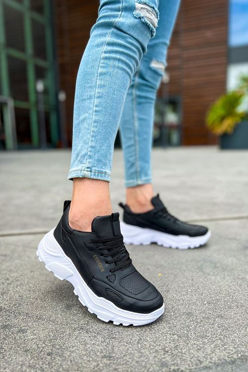 CH089 - CBT Low Top Lace Up Erkek Ayakkabı SIYAH