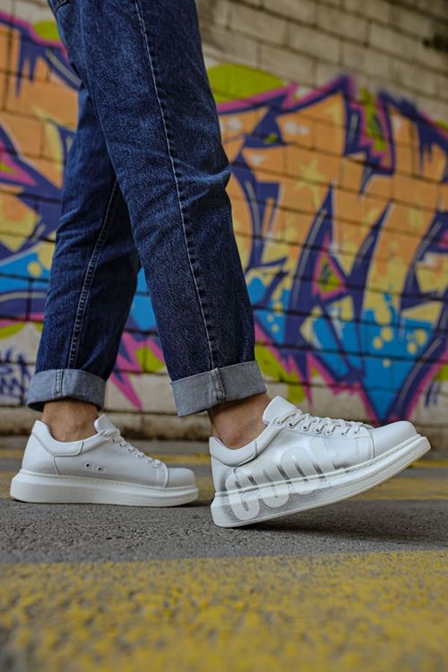 CH254 - CBT Pittura Erkek Ayakkabı 434 BEYAZ / GÜMÜS COOL